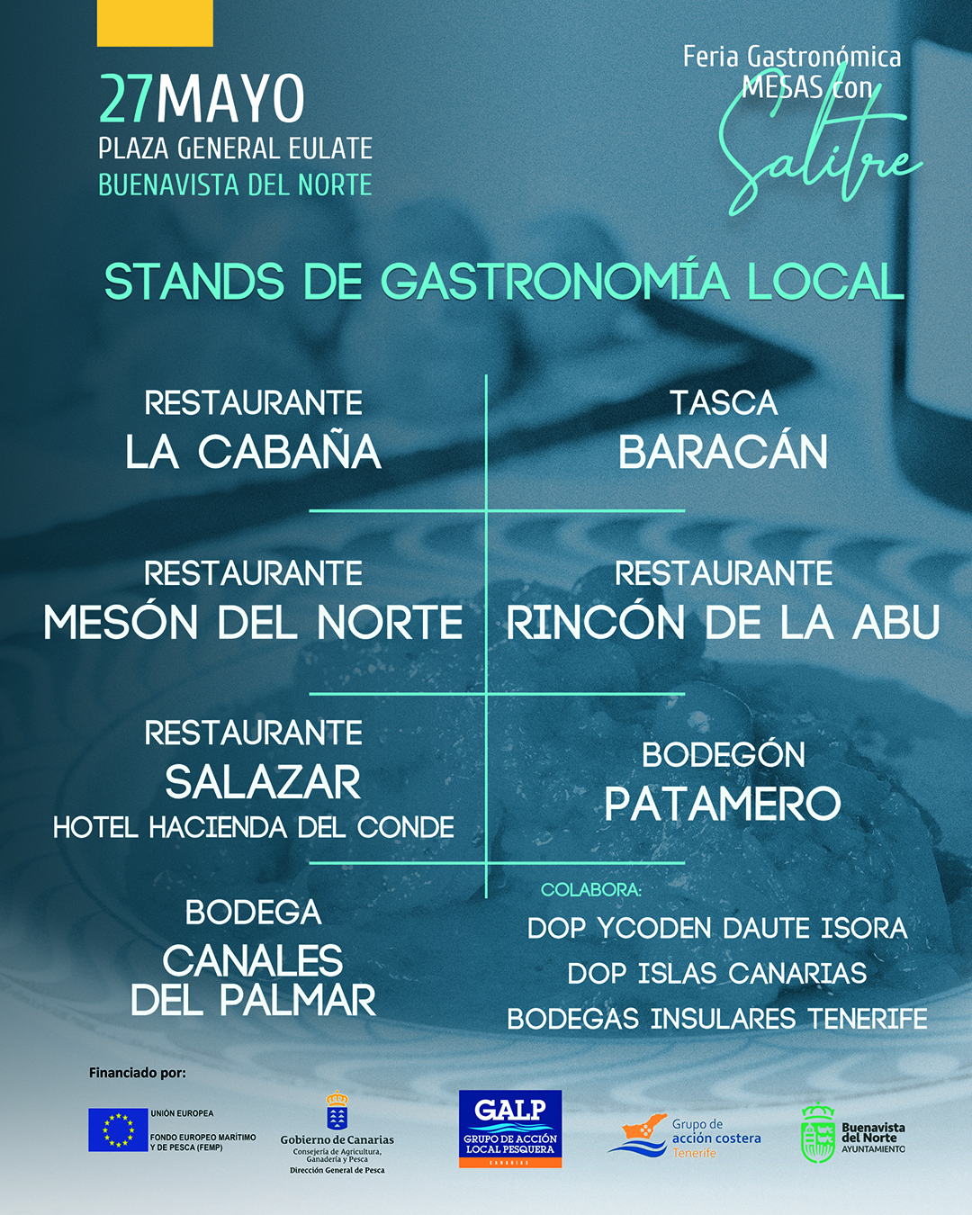MESAS CON SALITRE. Jornadas Formativas y Feria Gastronómica 1-1 